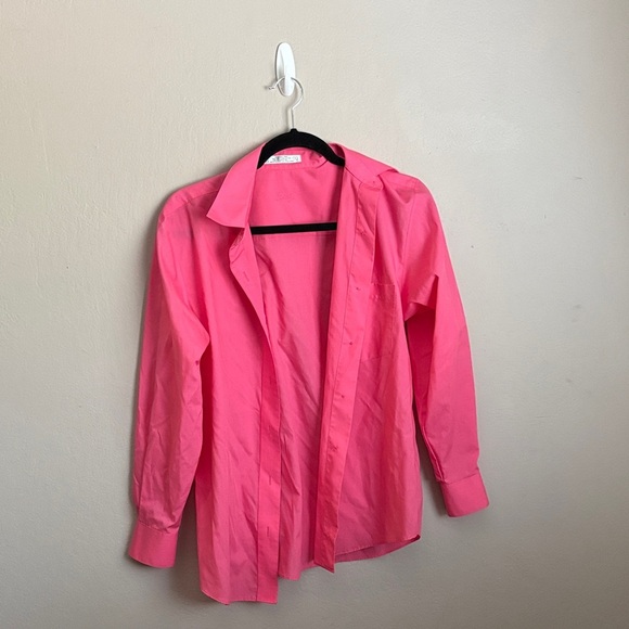 Foxcroft Fuchsia Button-Up Blouse size 4 - Picture 1 of 7